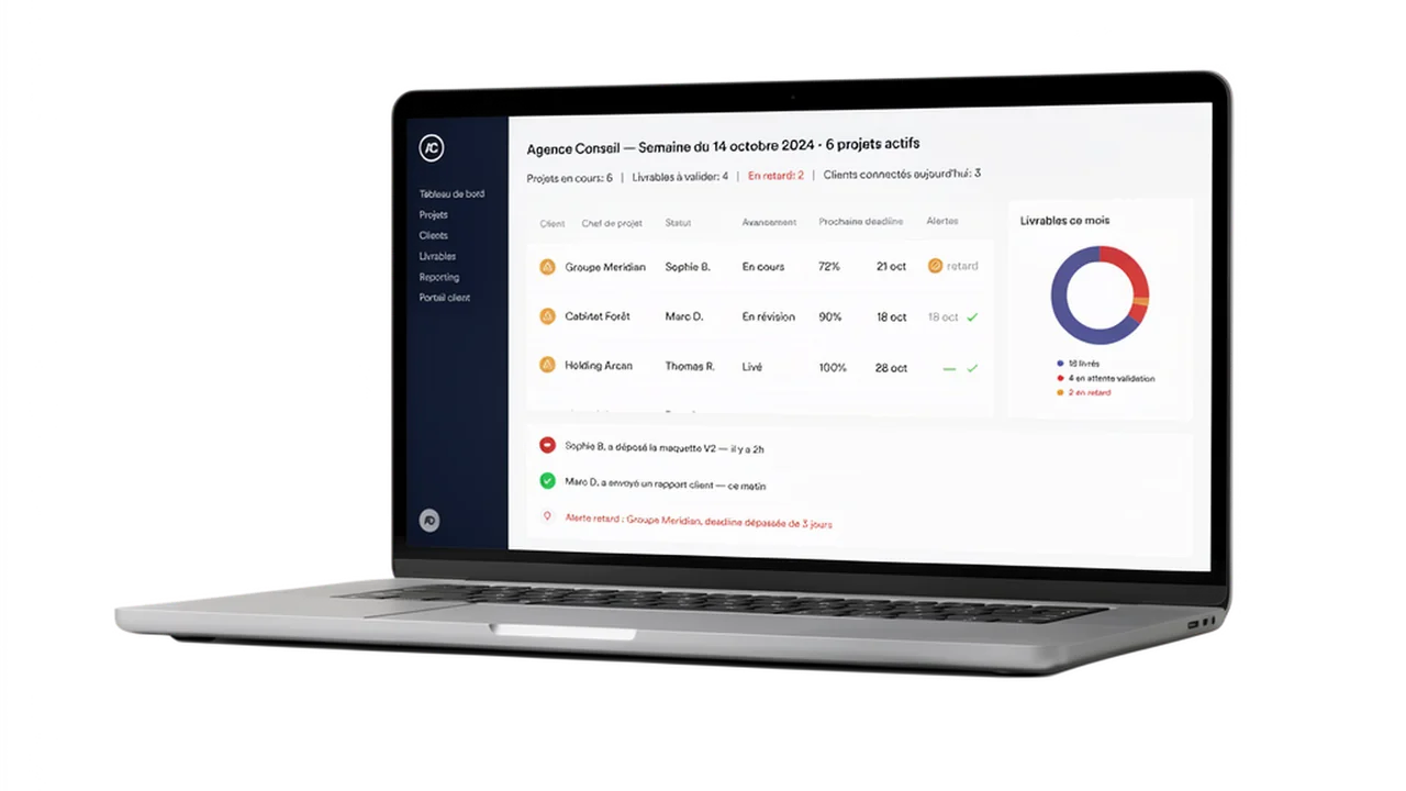 Interface CRM et portail client Oleza